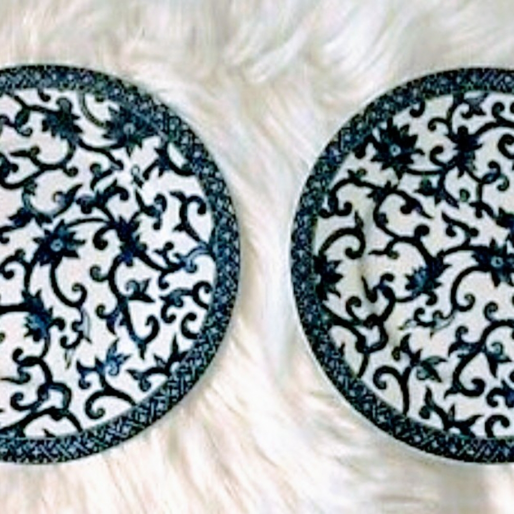 Vintage Ralph Lauren Mandarin Blue Salad plates